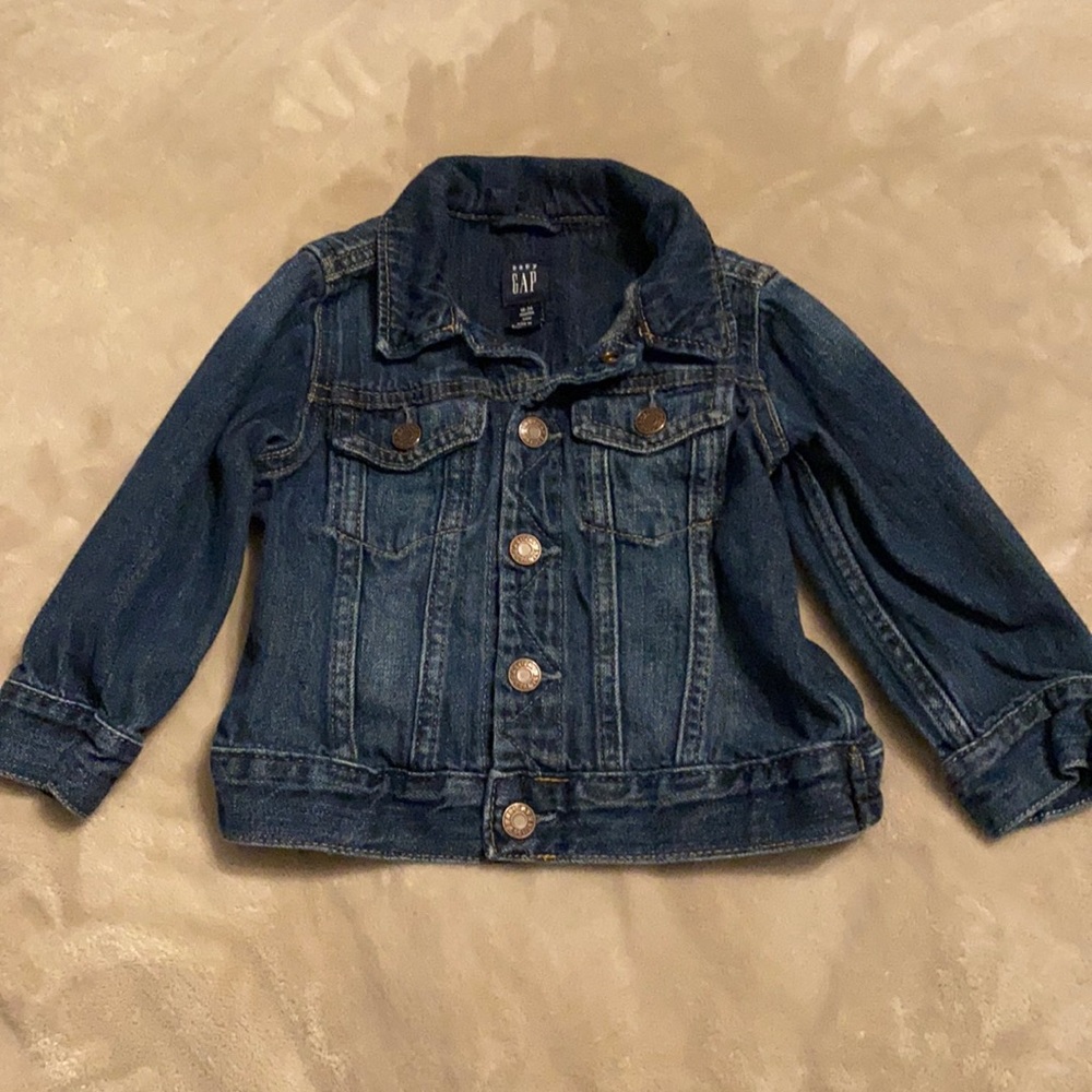 Baby Gap Dark Wash Jean Denim Jacket Size 18-24 months